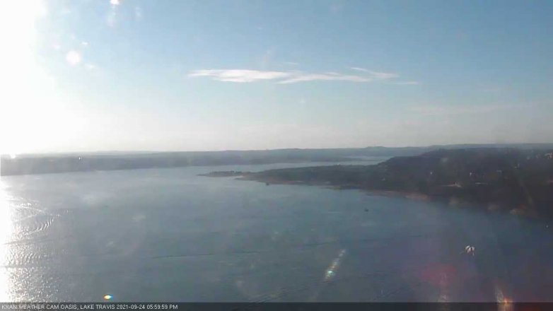 Lake Travis webcam, September 24, 2021 6:00 PM CT