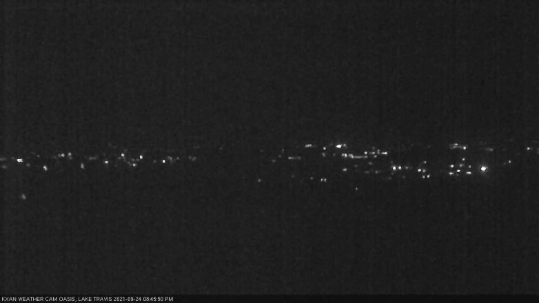 Lake Travis webcam, September 24, 2021 8:45 PM CT