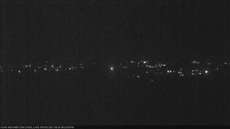 Lake Travis webcam, September 24, 2021 9:25 PM CT