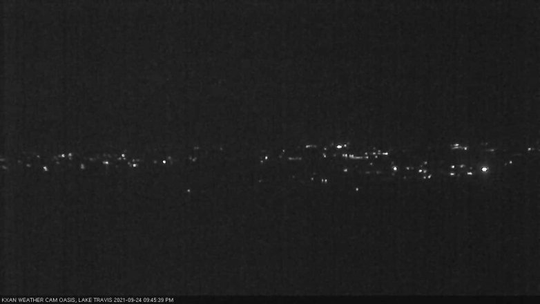 Lake Travis webcam, September 24, 2021 9:45 PM CT