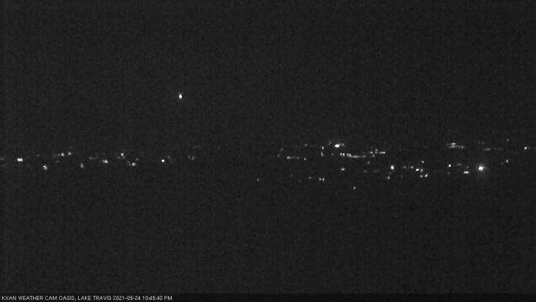 Lake Travis webcam, September 24, 2021 10:45 PM CT