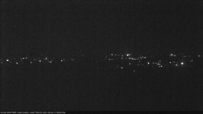 Lake Travis webcam, September 24, 2021 11:00 PM CT
