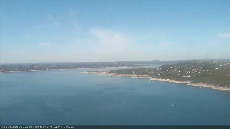 Lake Travis webcam, September 25, 2021 11:45 AM CT