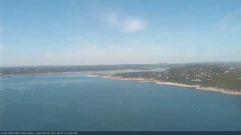 Lake Travis webcam, September 25, 2021 12:25 PM CT