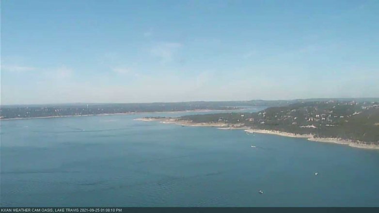 Lake Travis webcam, September 25, 2021 1:00 PM CT