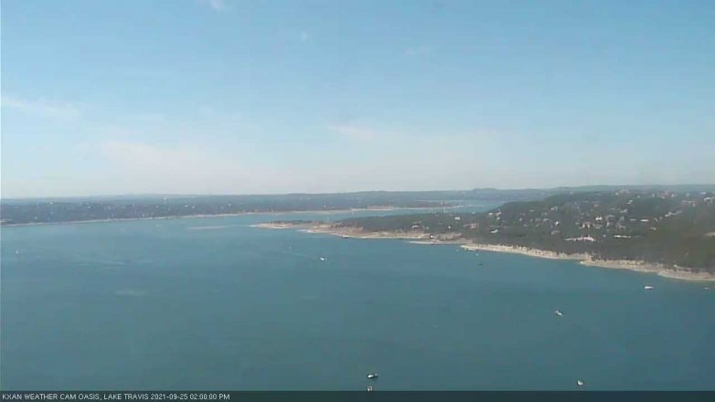 Lake Travis webcam, September 25, 2021 2:00 PM CT