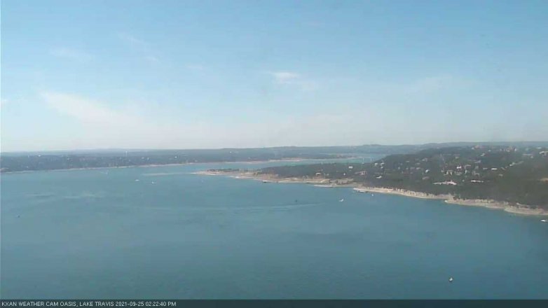 Lake Travis webcam, September 25, 2021 2:25 PM CT