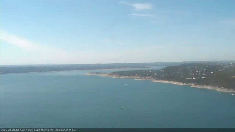 Lake Travis webcam, September 25, 2021 2:45 PM CT