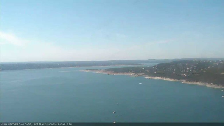 Lake Travis webcam, September 25, 2021 3:00 PM CT