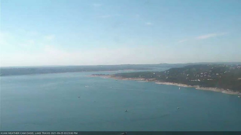 Lake Travis webcam, September 25, 2021 3:25 PM CT