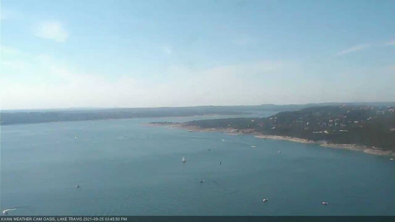 Lake Travis webcam, September 25, 2021 3:45 PM CT
