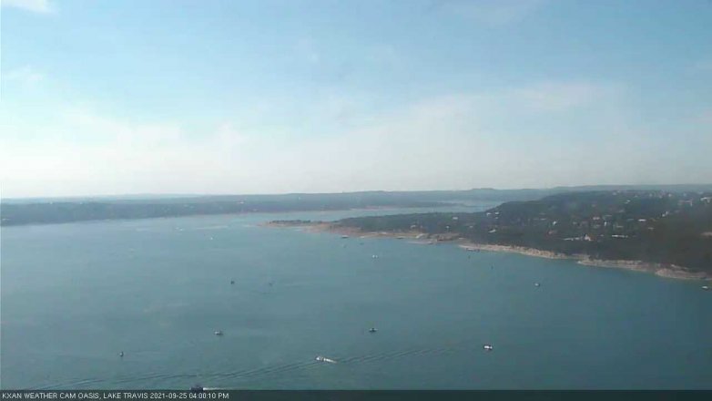 Lake Travis webcam, September 25, 2021 4:00 PM CT