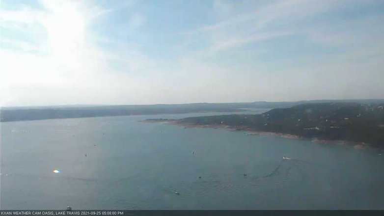 Lake Travis webcam, September 25, 2021 5:00 PM CT