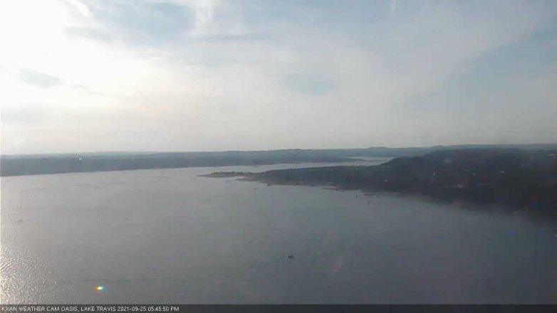 Lake Travis webcam, September 25, 2021 5:45 PM CT