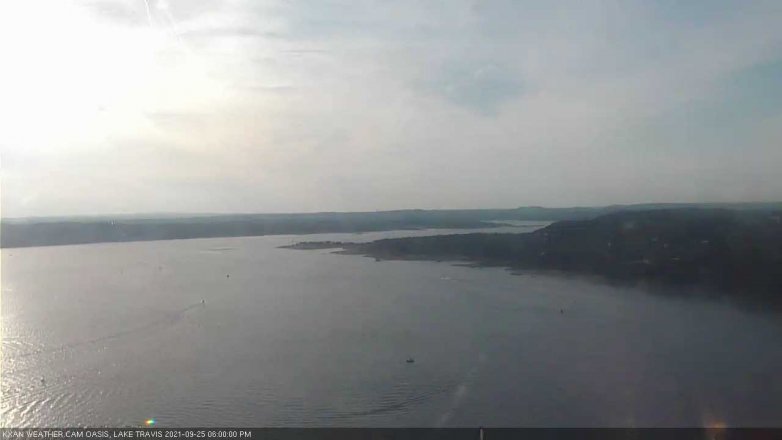 Lake Travis webcam, September 25, 2021 6:00 PM CT
