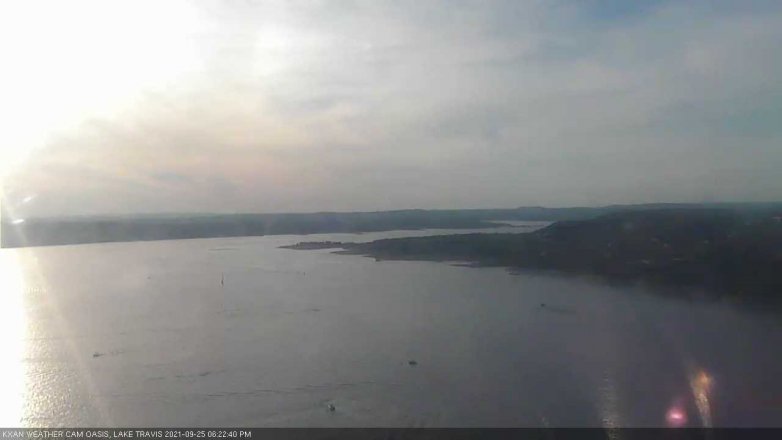 Lake Travis webcam, September 25, 2021 6:25 PM CT