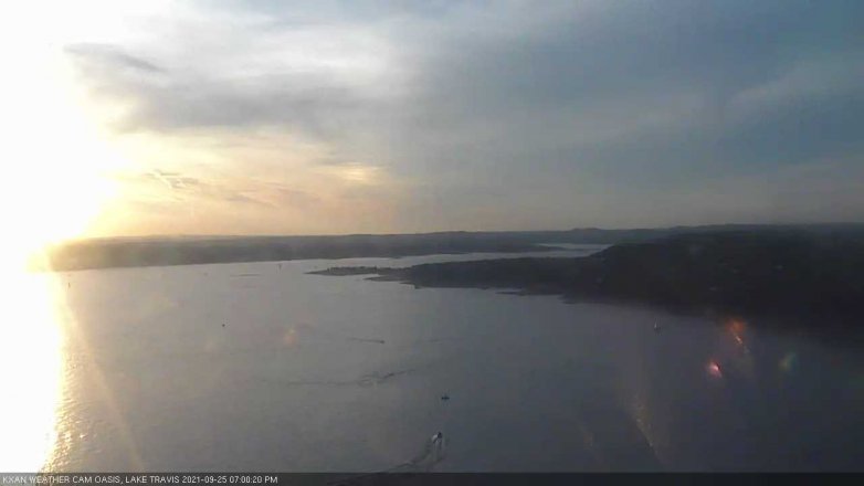 Lake Travis webcam, September 25, 2021 7:00 PM CT