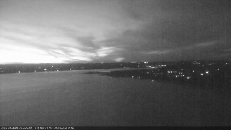 Lake Travis webcam, September 25, 2021 8:00 PM CT