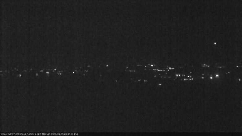 Lake Travis webcam, September 25, 2021 9:00 PM CT