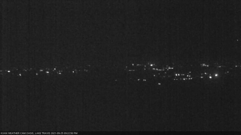 Lake Travis webcam, September 25, 2021 9:25 PM CT