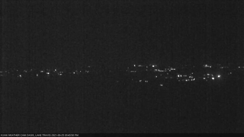 Lake Travis webcam, September 25, 2021 9:45 PM CT