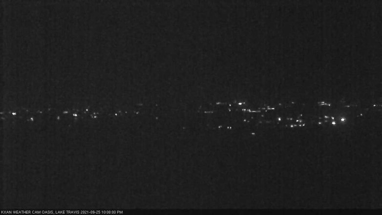 Lake Travis webcam, September 25, 2021 10:00 PM CT