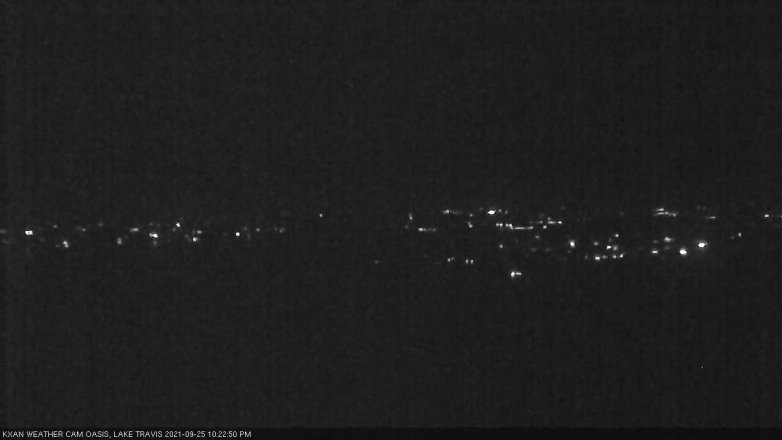 Lake Travis webcam, September 25, 2021 10:25 PM CT