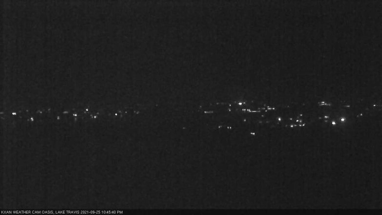 Lake Travis webcam, September 25, 2021 10:45 PM CT