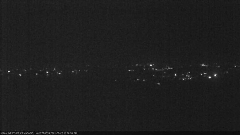 Lake Travis webcam, September 25, 2021 11:00 PM CT
