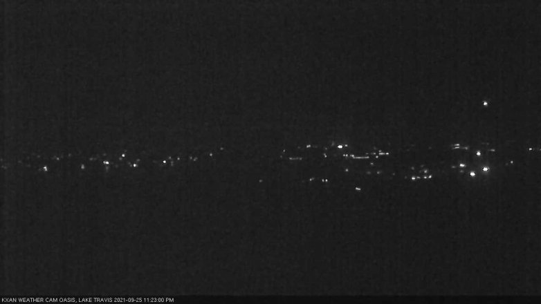 Lake Travis webcam, September 25, 2021 11:25 PM CT