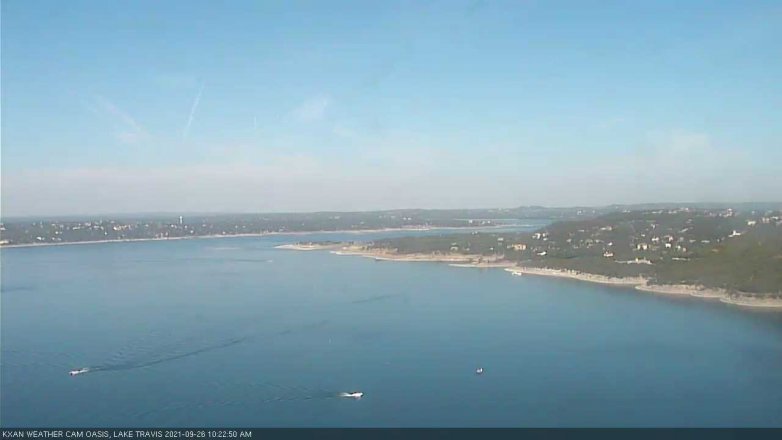 Lake Travis webcam, September 26, 2021 10:25 AM CT