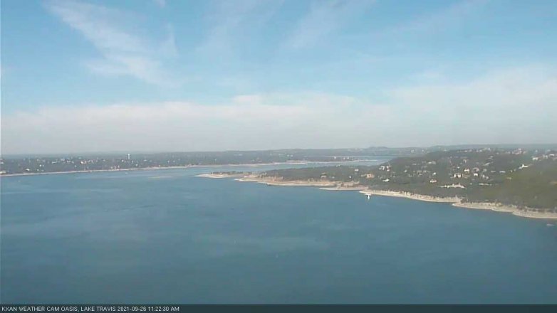 Lake Travis webcam, September 26, 2021 11:25 AM CT