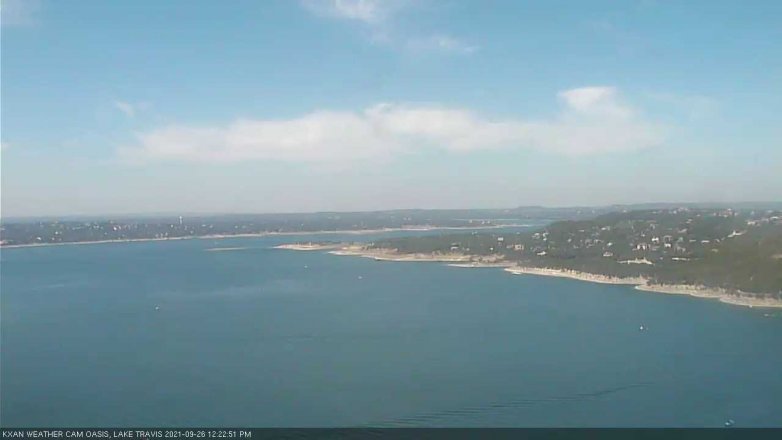 Lake Travis webcam, September 26, 2021 12:25 PM CT