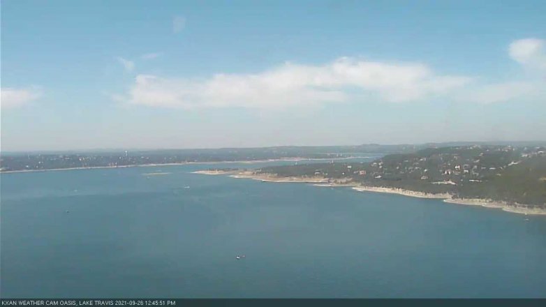 Lake Travis webcam, September 26, 2021 12:45 PM CT
