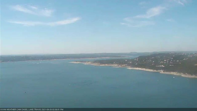 Lake Travis webcam, September 26, 2021 2:00 PM CT