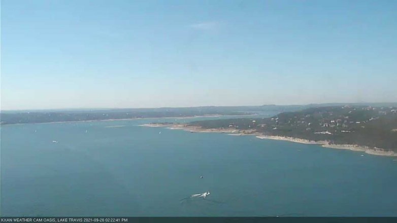 Lake Travis webcam, September 26, 2021 2:25 PM CT