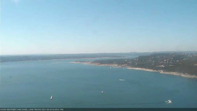 Lake Travis webcam, September 26, 2021 2:45 PM CT