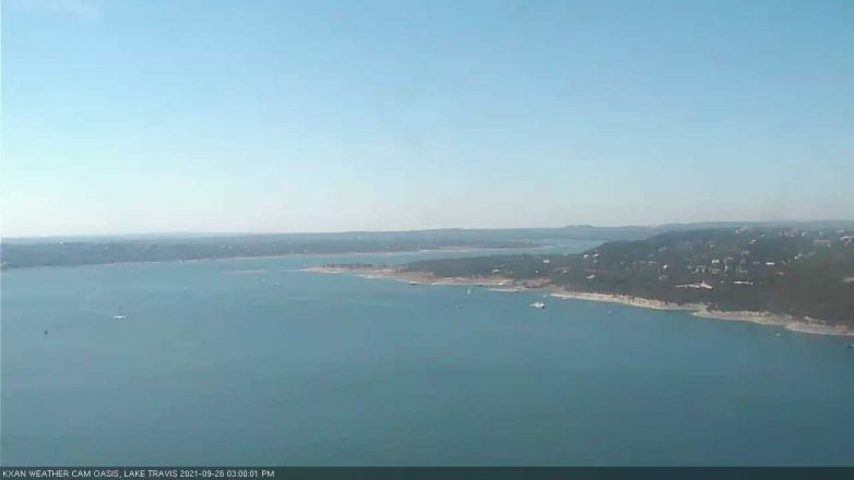 Lake Travis webcam, September 26, 2021 3:00 PM CT