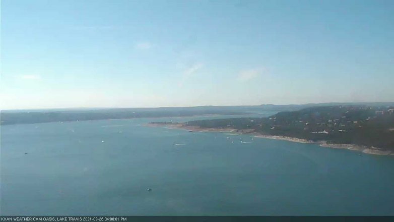 Lake Travis webcam, September 26, 2021 4:00 PM CT