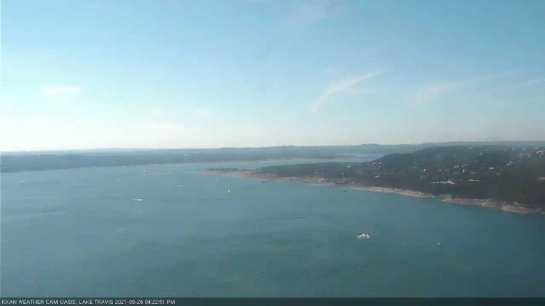 Lake Travis webcam, September 26, 2021 4:25 PM CT
