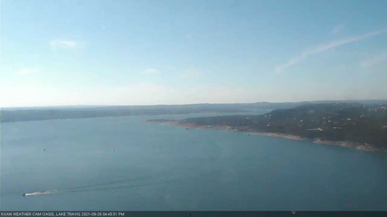 Lake Travis webcam, September 26, 2021 4:45 PM CT