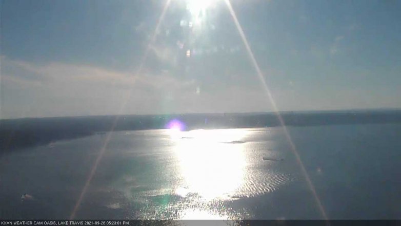 Lake Travis webcam, September 26, 2021 5:25 PM CT