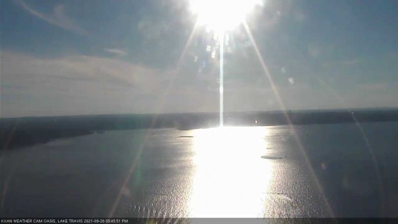 Lake Travis webcam, September 26, 2021 5:45 PM CT
