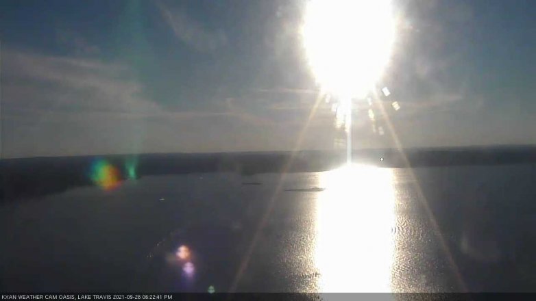 Lake Travis webcam, September 26, 2021 6:25 PM CT