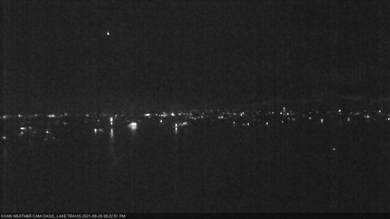 Lake Travis webcam, September 26, 2021 8:25 PM CT