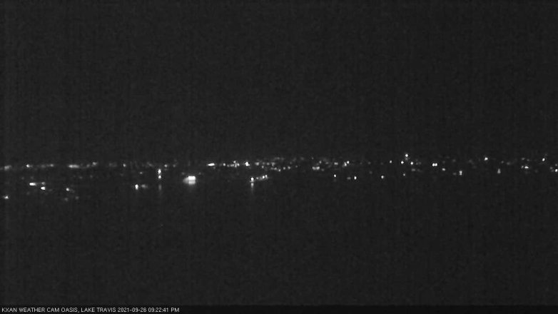 Lake Travis webcam, September 26, 2021 9:25 PM CT