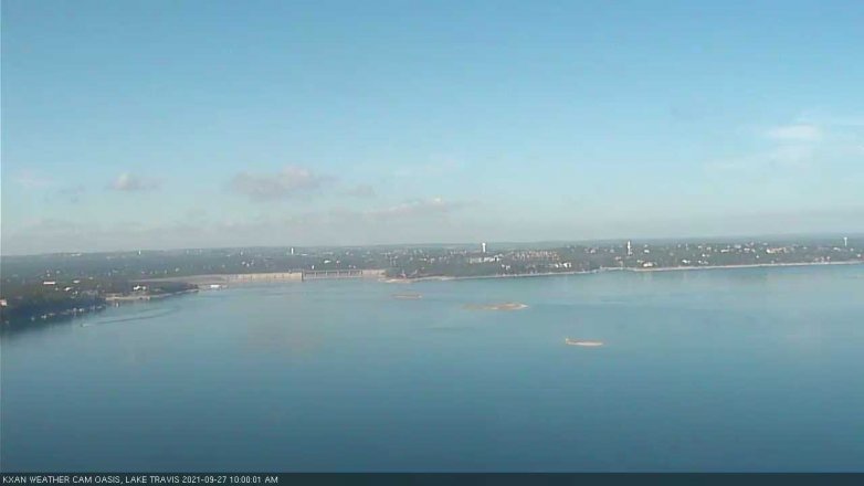 Lake Travis webcam, September 27, 2021 10:00 AM CT