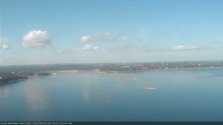 Lake Travis webcam, September 27, 2021 10:25 AM CT