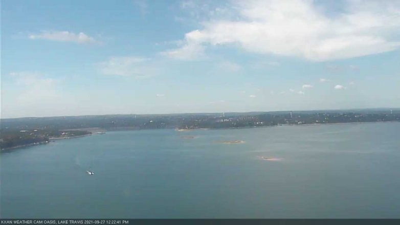 Lake Travis webcam, September 27, 2021 12:25 PM CT