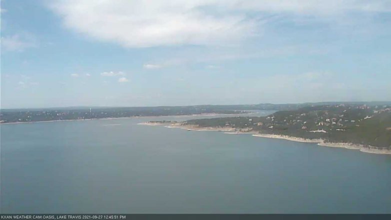 Lake Travis webcam, September 27, 2021 12:45 PM CT